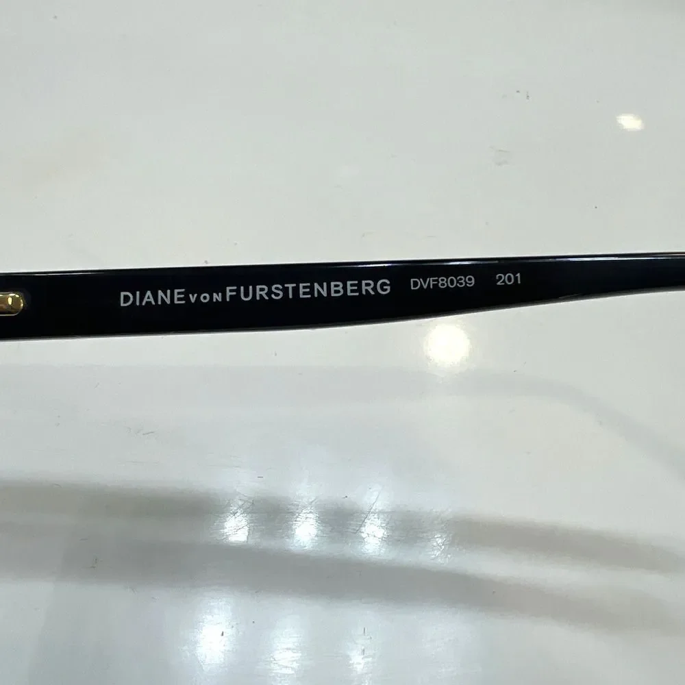 NEW Diane von Furstenberg DVF 8039 201 Glossy Bronze Eyeglass Frames 50-17-135